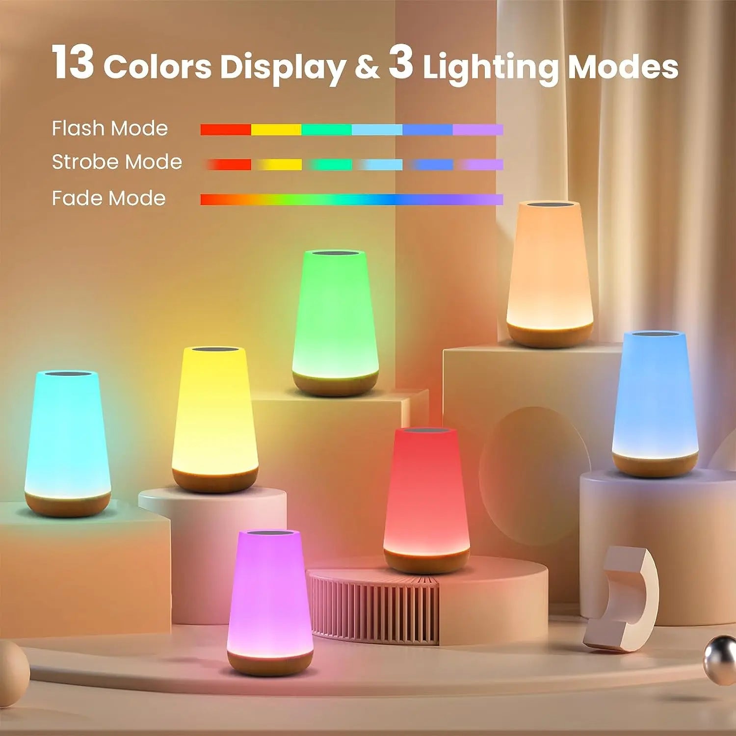 GoldenHour™ LumaTouch RGB Soothing Lamp